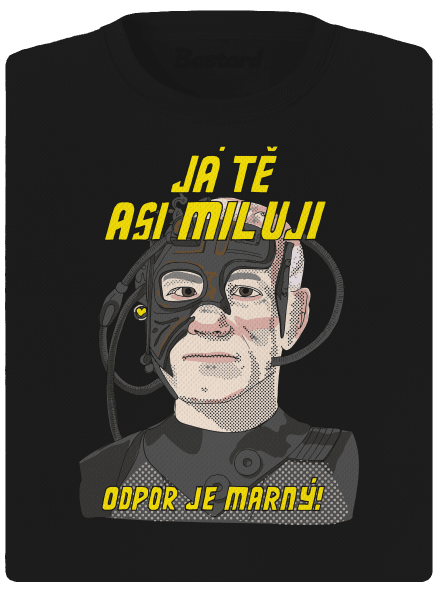 Zamilovaný Borg dámské sportovní tričko Black