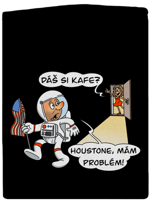 Houstone, mám problém! dámská mikina na zip Black