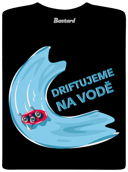 Driftujeme na vodě dětské tričko Black