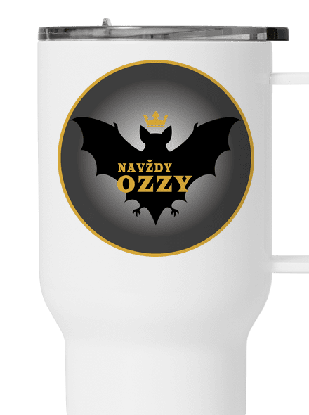 Navždy Ozzy termohrnek White