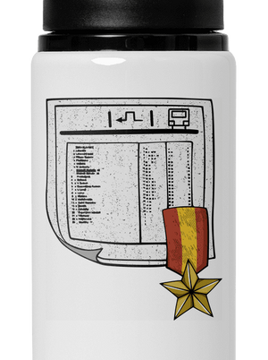 Jízdní řád lahev na vodu White