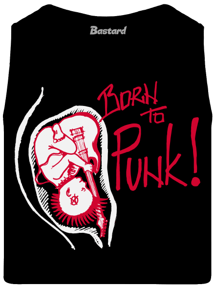 Born to punk pánské tílko Black