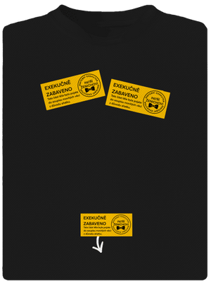 Exekuce pánské sportovní tričko Black
