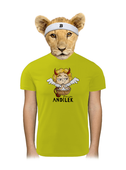 Andílek dětské sportovní tričko Neon Yellow