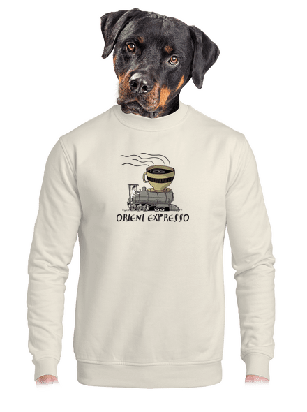 Orient expresso unisex mikina bez kapuce Off White