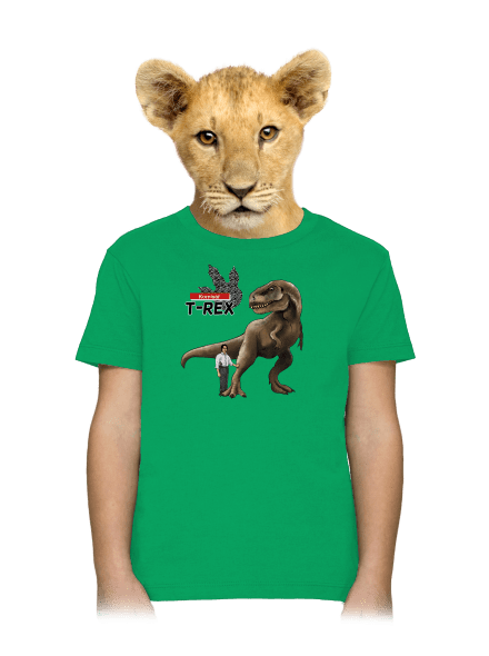 Komisař T-Rex dětské tričko Kelly Green