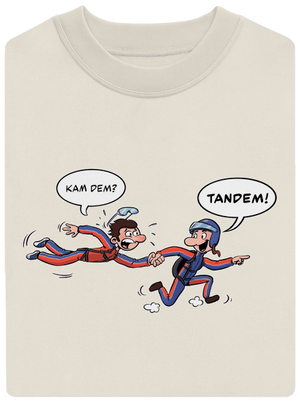 Tandem unisex mikina bez kapuce Off White