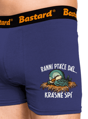 Ranní ptáče spí boxerky Blue Navy