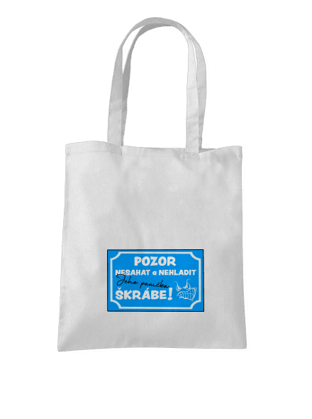 Pozor, nesahat taška White