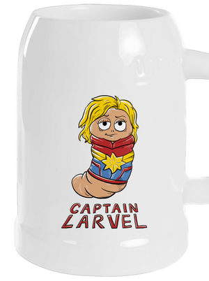 Captain Larvel půllitr White