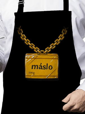 Máslo zástěra Black