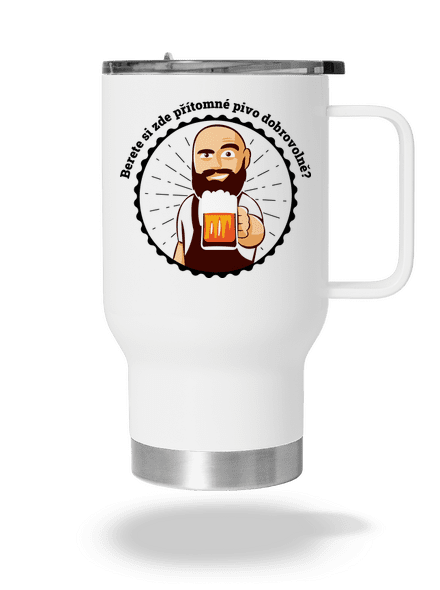 Pivo dobrovolně termohrnek White