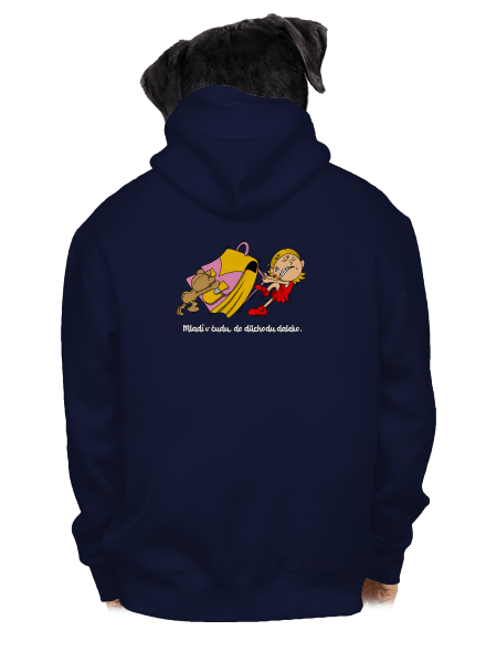 Školačka pánská mikina na zip Navy