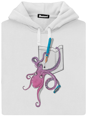 Prostě miluje inkoust dámská mikina klokanka White