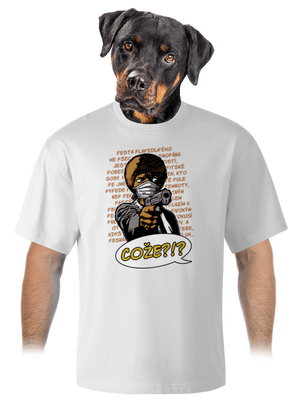 Jules unisex tričko oversized White