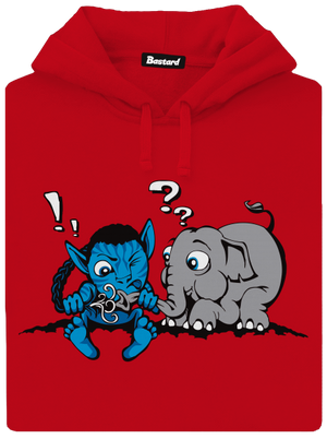 Error 501 pánská mikina klokanka Red