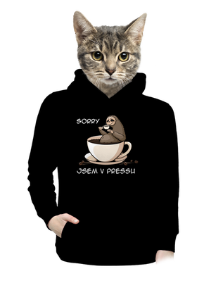 V pressu dámská mikina klokanka Black