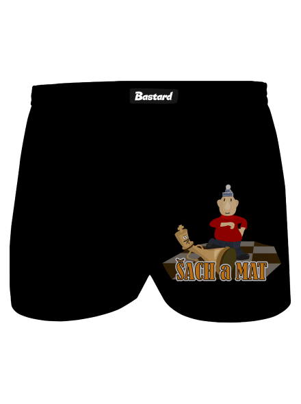 Šach a Mat pánské trenky Black