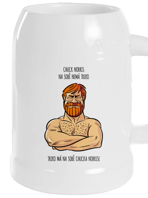 Chuck Norris půllitr White