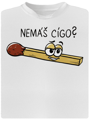 Cígo a oheň pánské sportovní tričko White