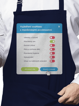 Manželské povinnosti zástěra Navy