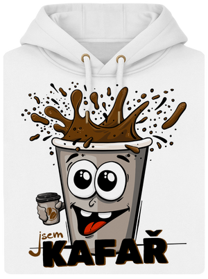 Jsem kafař unisex mikina premium Snowwhite