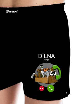 Dílna volá pánské trenky Black