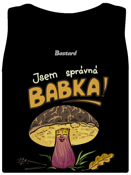 Babka a hříbeček dámské tílko klasické Black