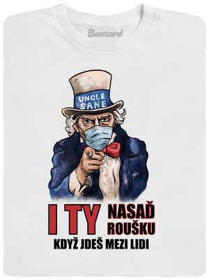 Nasaď roušku pánské dlouhý rukáv White