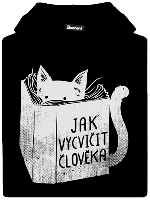 Povinná četba dětská mikina klokanka Black