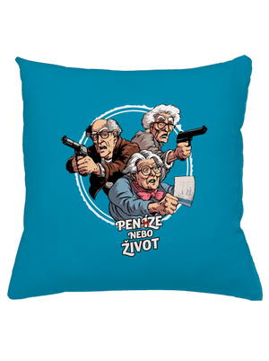 Penze nebo život polštář Blue Turquoise