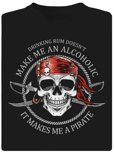Pirát  pánské sportovní tričko Black