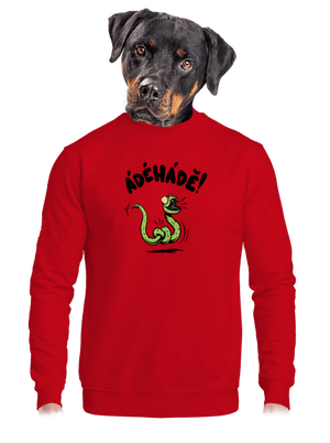 Ádéhádě unisex mikina bez kapuce Red