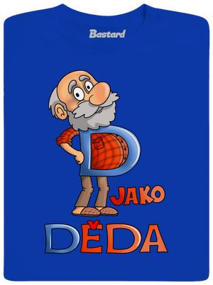 D jako děda pánské dlouhý rukáv Royal Blue