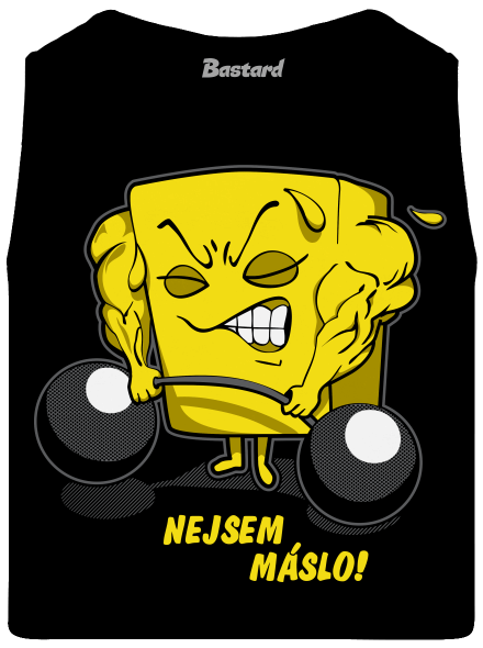 Nejsem máslo pánské tílko Black
