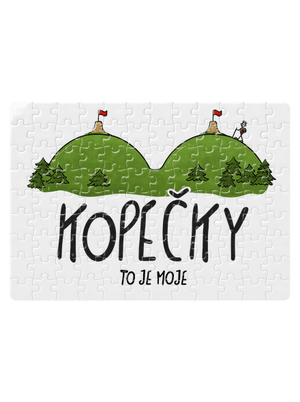 Kopečky puzzle White