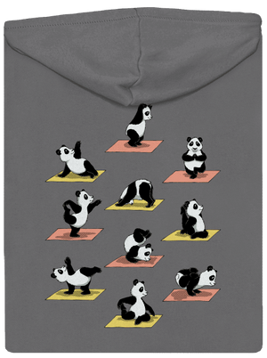 Pandí jóga dámská mikina na zip Steel Gray