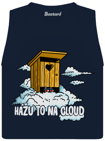 Hážu to na cloud dámské tílko volné Navy