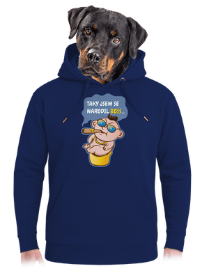 Boss unisex mikina premium Navy