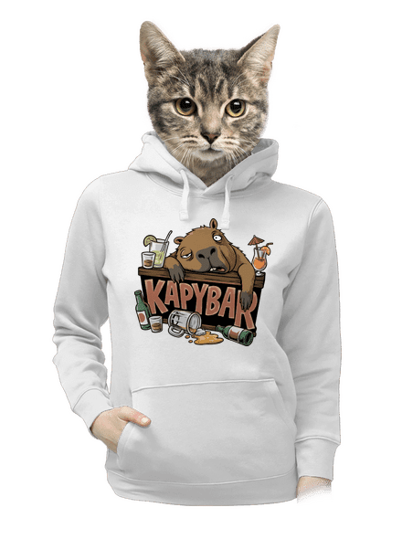 Kapybar dámská mikina klokanka White