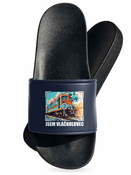 Jsem vláčkolovec pantofle Navy
