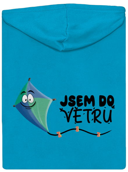 Do větru dámská mikina na zip Blue Atol