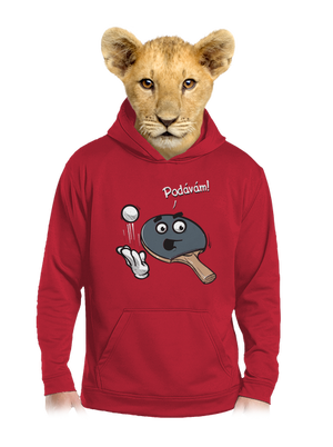 Podávám odpal dětská mikina klokanka Fire Red