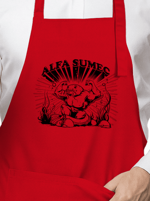 Alfasumec zástěra Red