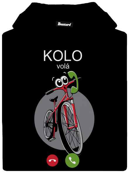 Kolo volá pánská mikina klokanka Black