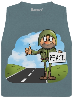 Peace dámské tílko volné Heather Deep Teal