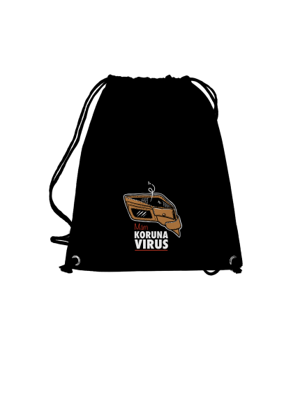 Korunavirus v peněžence vak Black