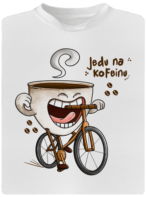 Jedu na kofeinu dětské sportovní tričko White