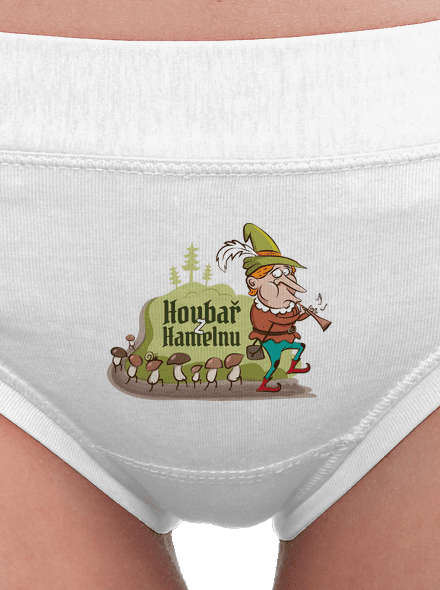 Houbař z Hamelnu dámské kalhotky White