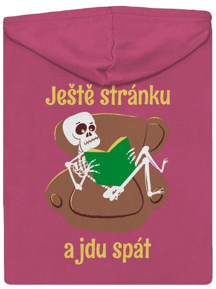 Ještě stránku dámská mikina na zip Magenta